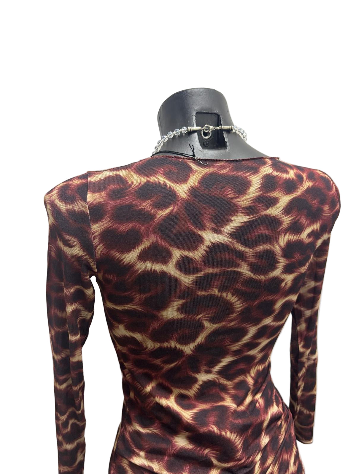 Maglia misto cashmere maculata