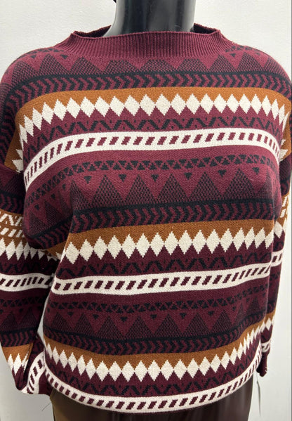 Maglioncino in viscosa a fantasia