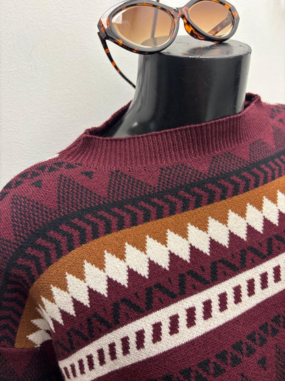 Maglioncino in viscosa a fantasia