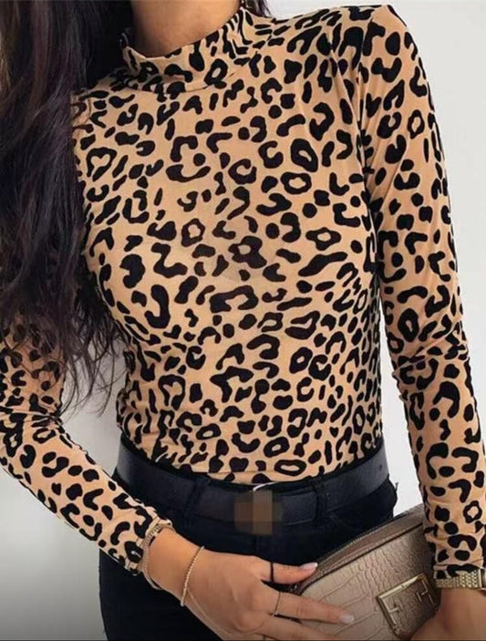 Maglia in tulle maculata