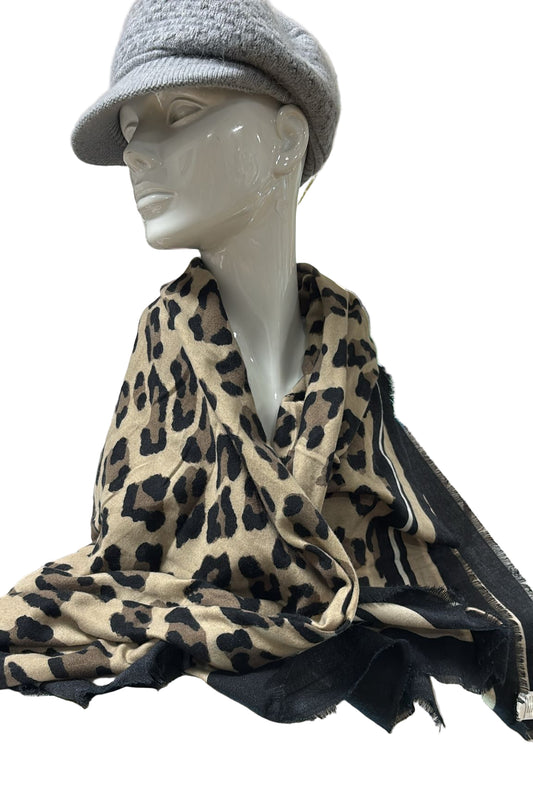 Sciarpa in viscosa maculata