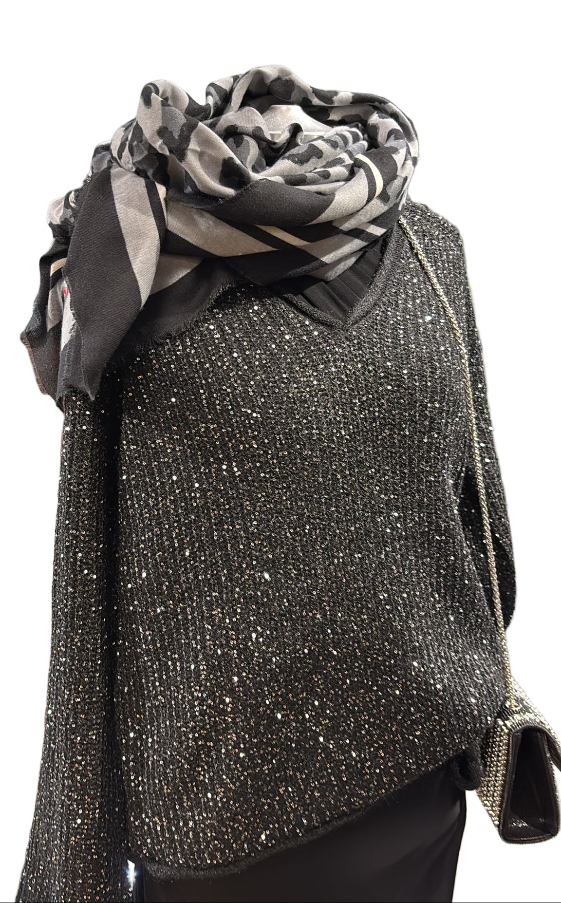 Sciarpa in viscosa maculata