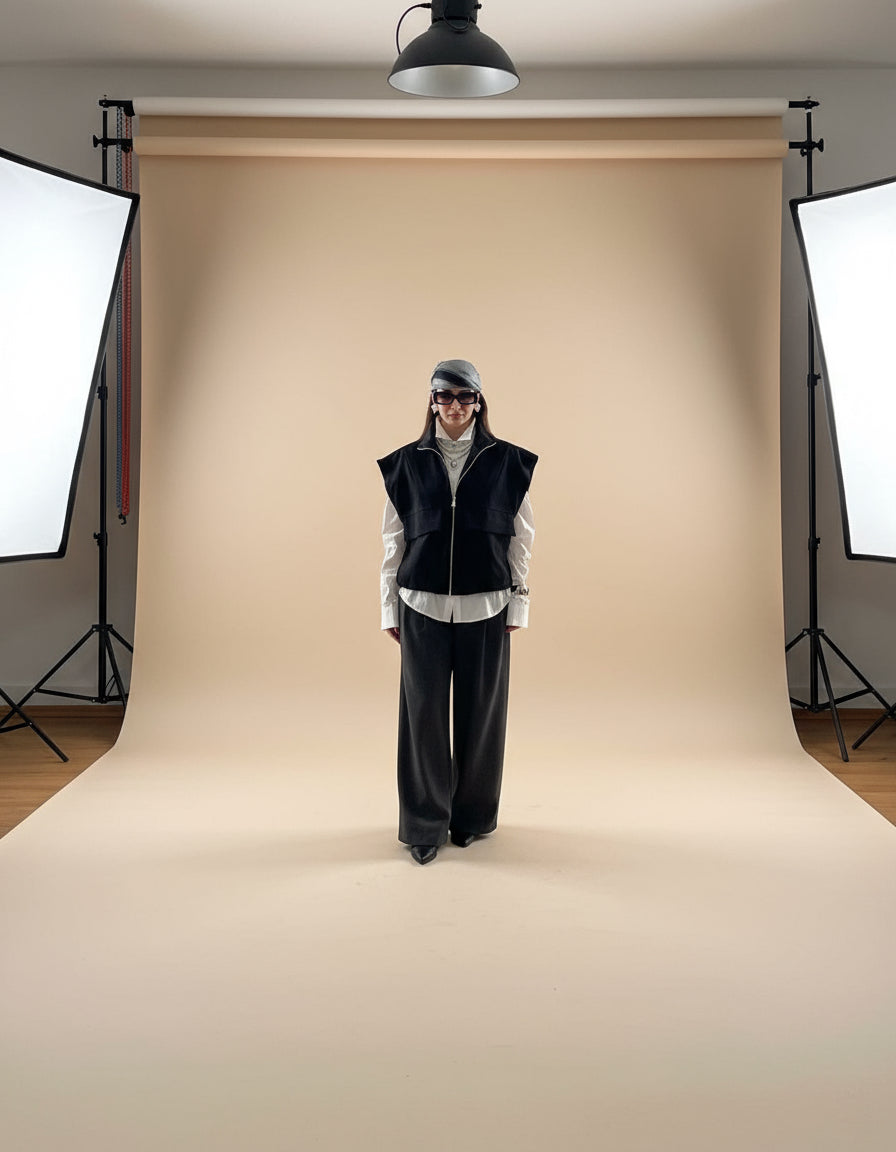 Gilet smanicato modello bomber