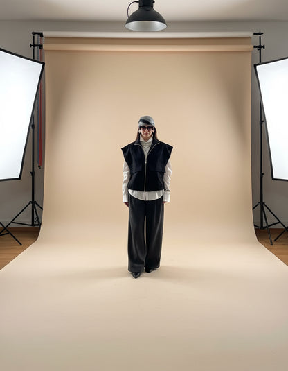 Gilet smanicato modello bomber