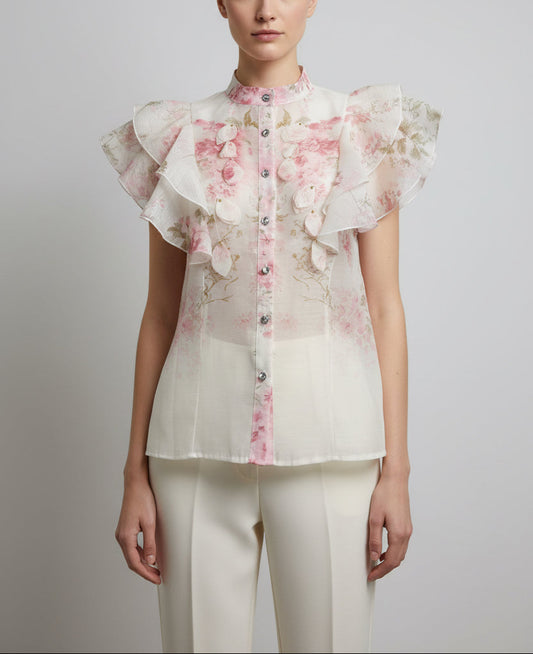 Camicia con frappe