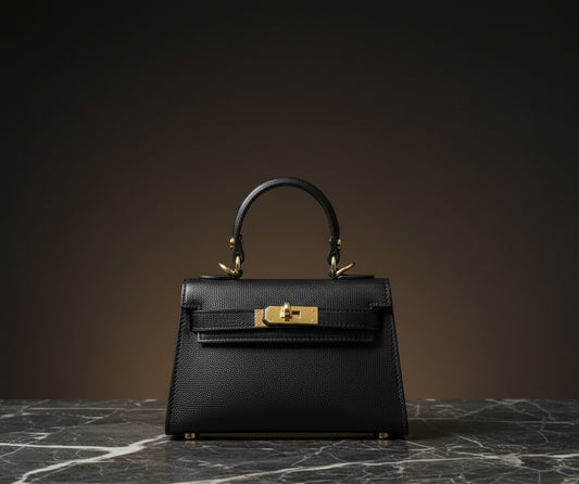 Bag in vera pelle modello Kelly