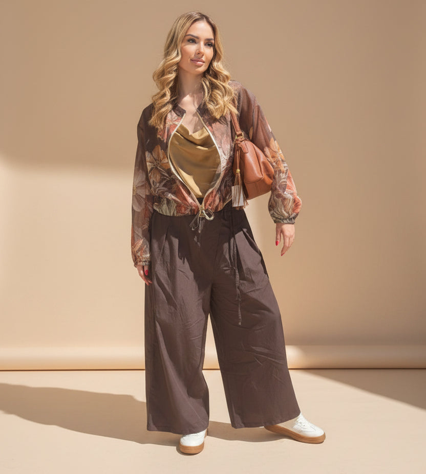 Bomber con zip e coulisse