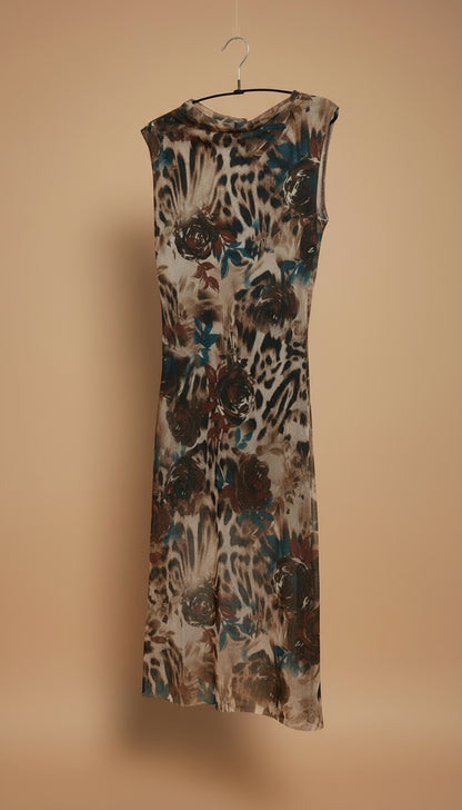 Abito in tulle maculato