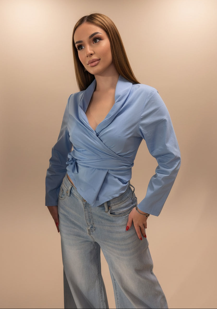 Camicia con fiocco