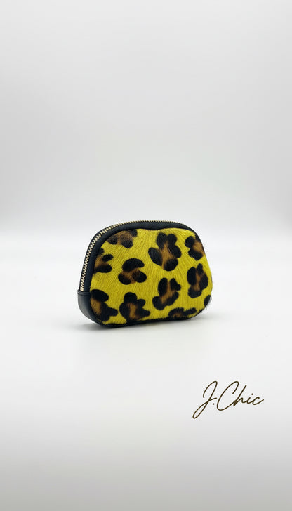 Portamonete ecopelliccia maculata