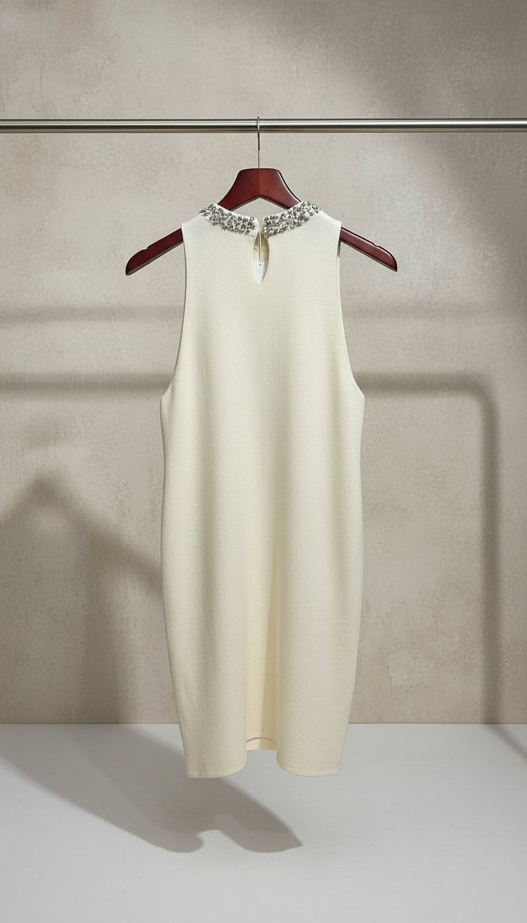 Abito in viscosa con strass