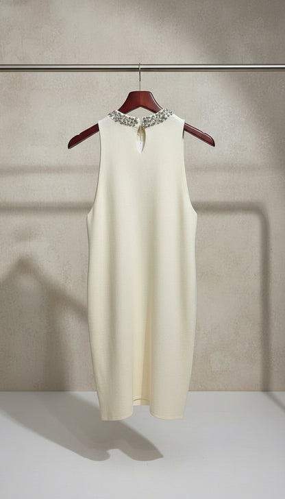 Abito in viscosa con strass