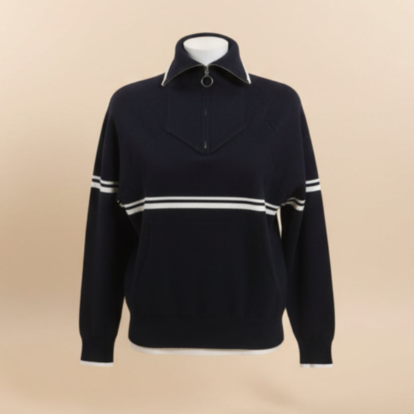 Maglioncino in viscosa con zip