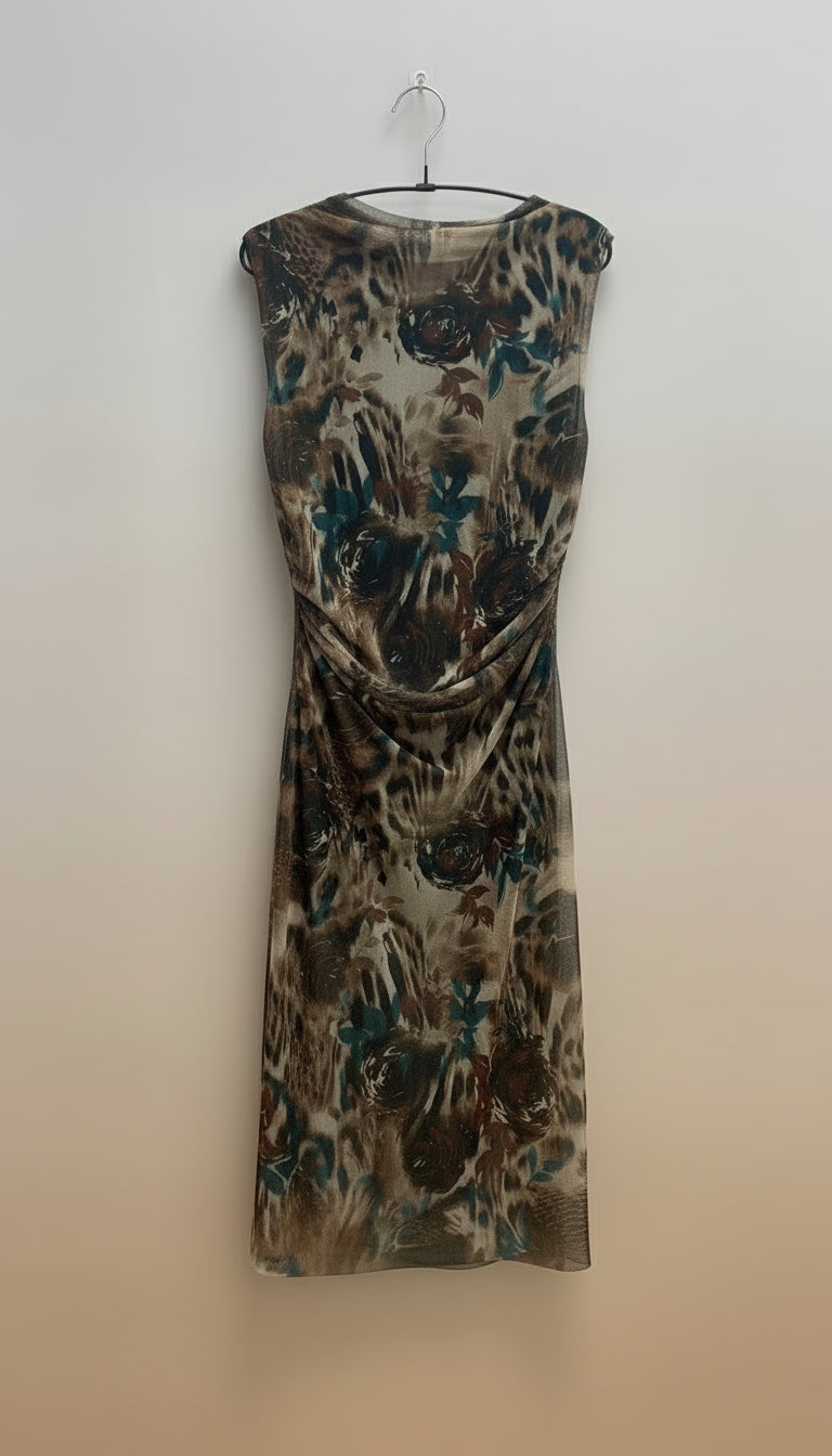 Abito in tulle maculato