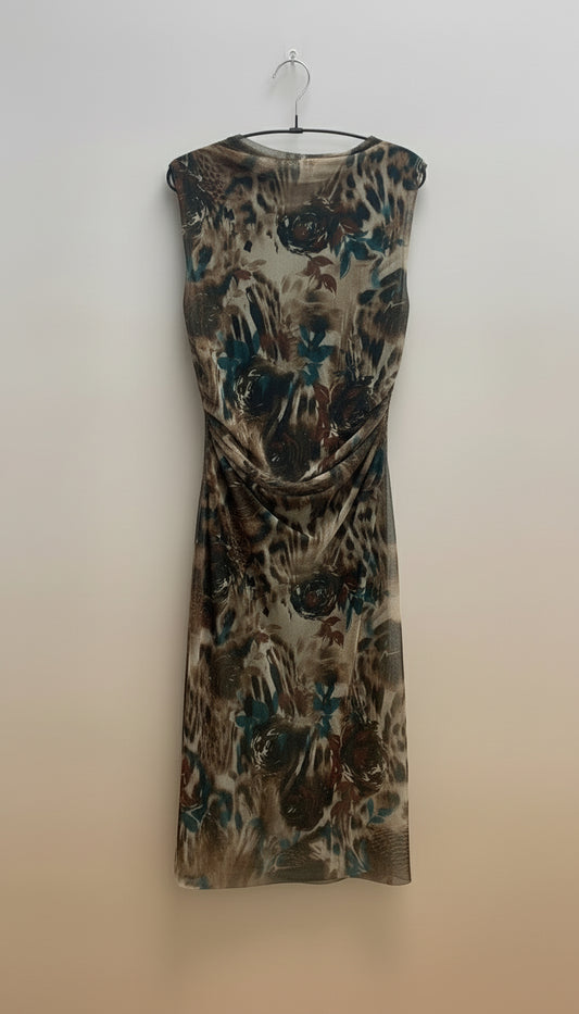 Abito in tulle maculato