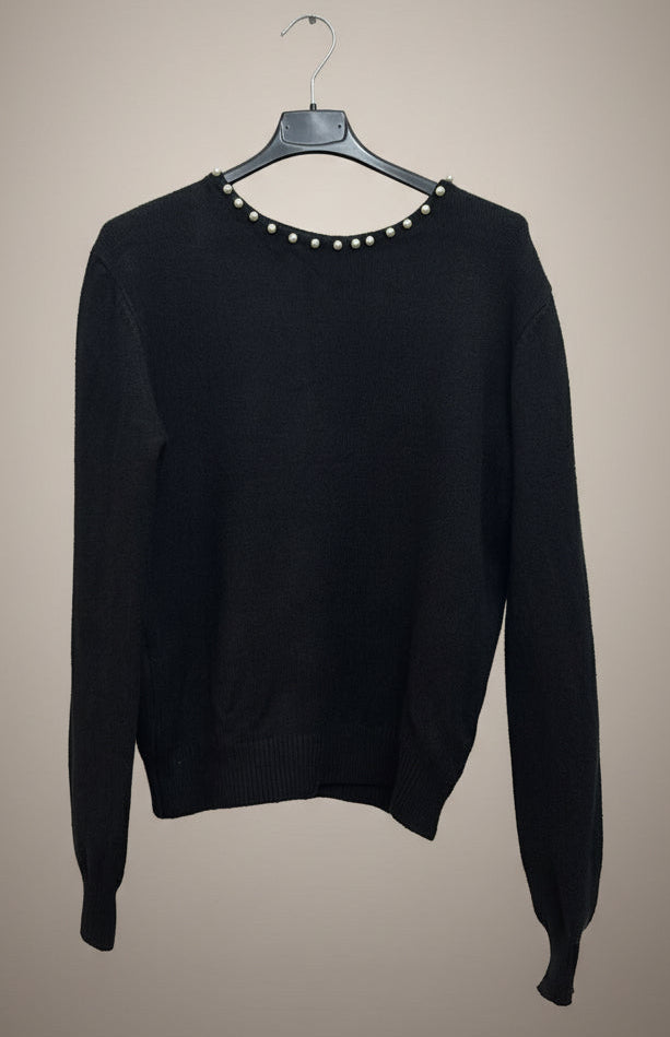 Maglioncino in viscosa con perle