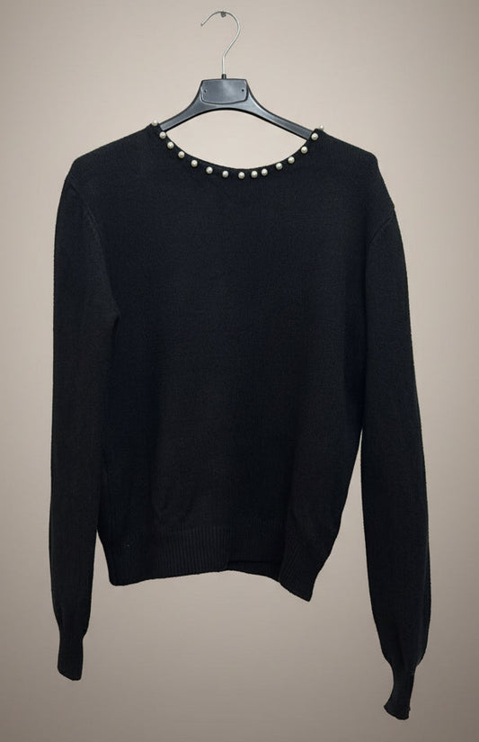 Maglioncino in viscosa con perle