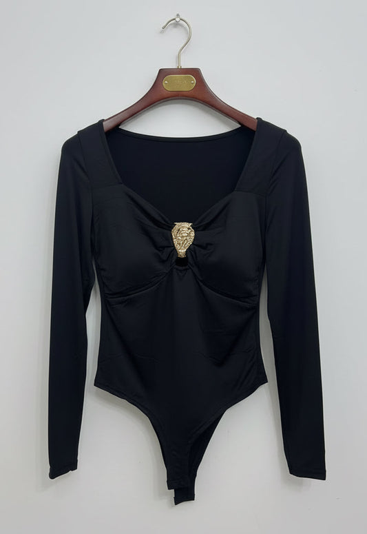 Body in lycra con dettaglio