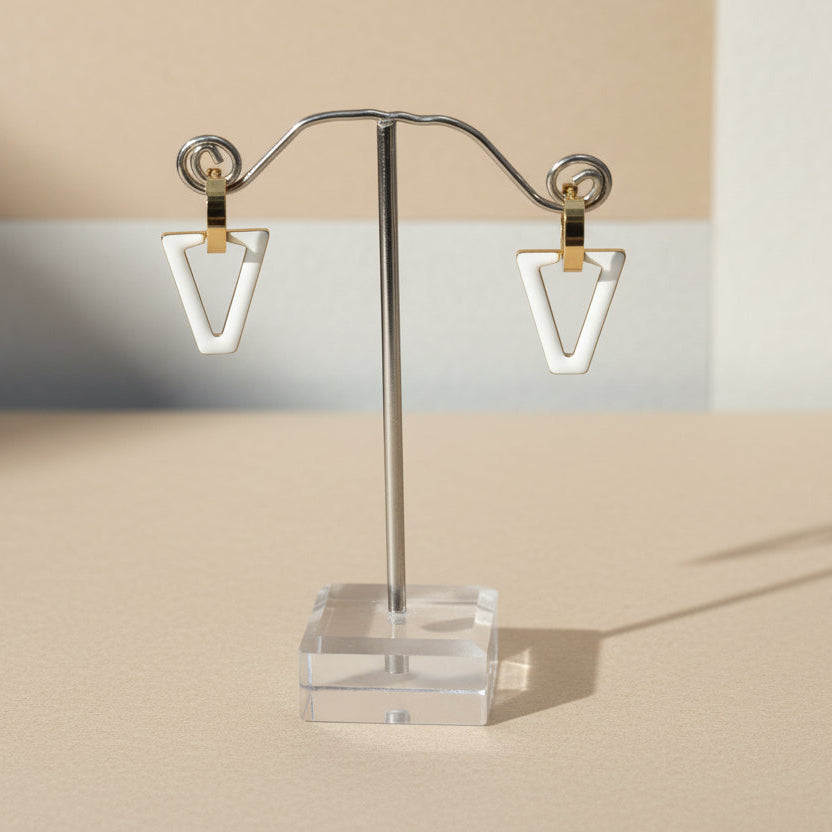 Orecchini pendenti a triangolo