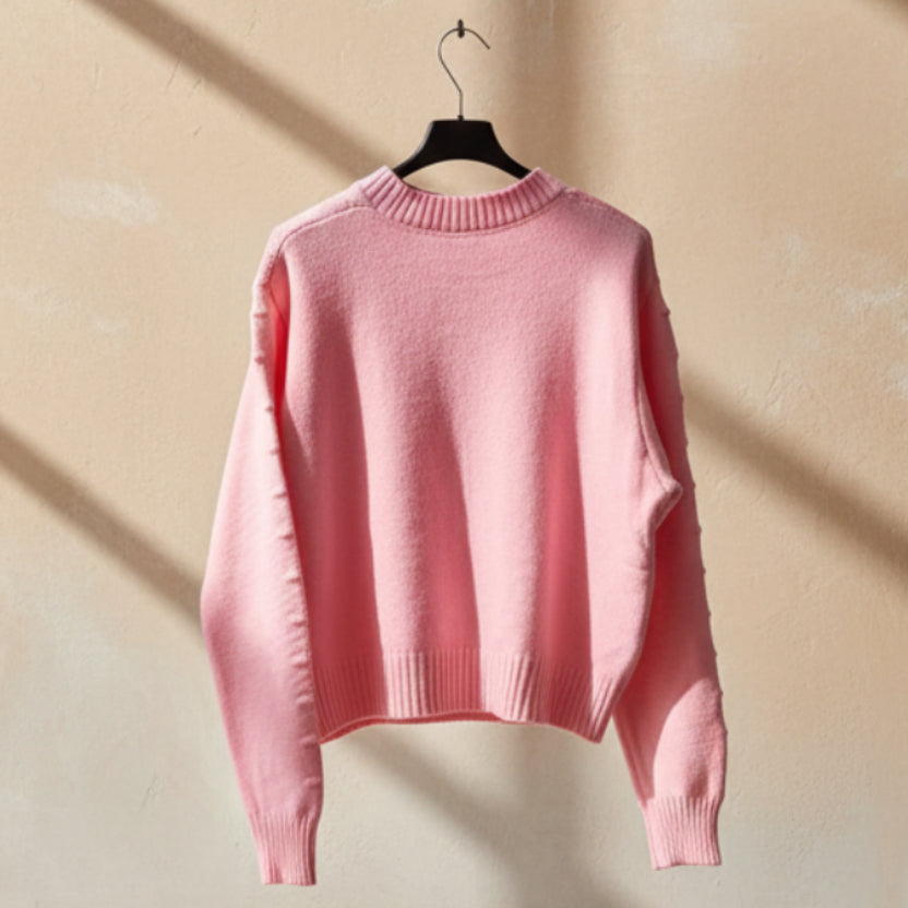 Maglioncino Crop con perline