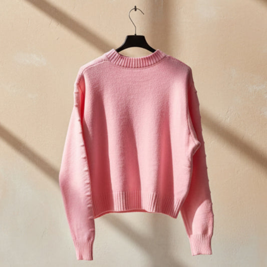 Maglioncino Crop con perline