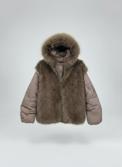 Bomber con cappuccio