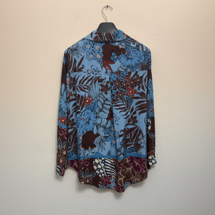 Camicia in viscosa e cotone