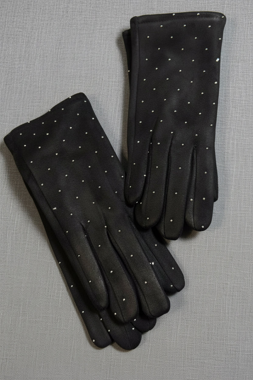 Guanti con strass