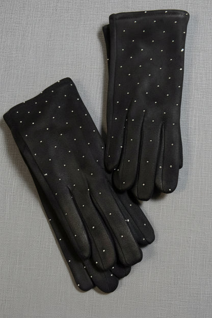 Guanti con strass