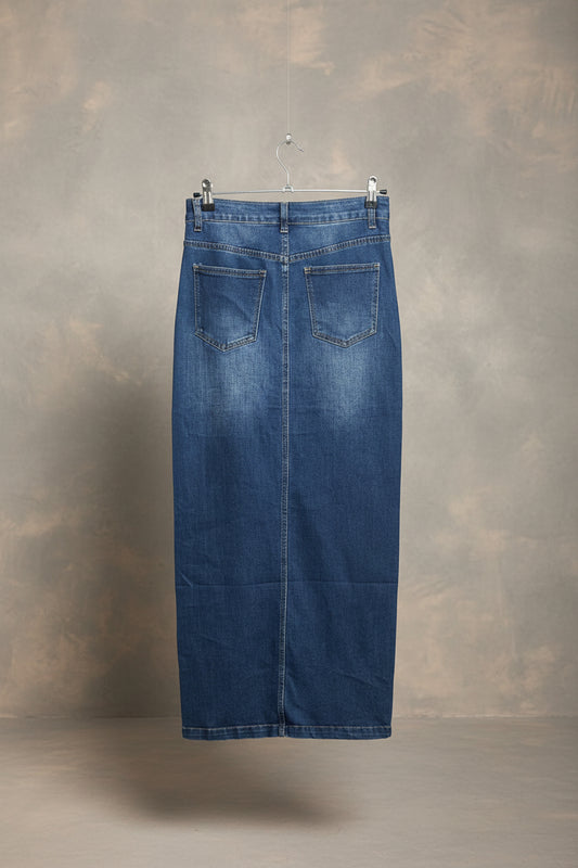 Gonna lunga in Jeans elasticizzato