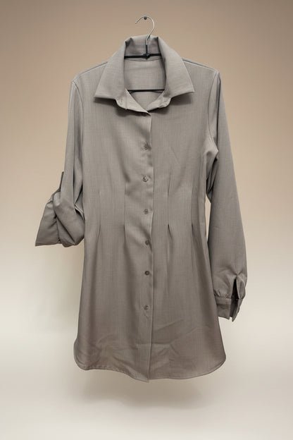 Abito camicia in viscosa di cotone