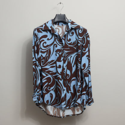 Camicia in viscosa e cotone