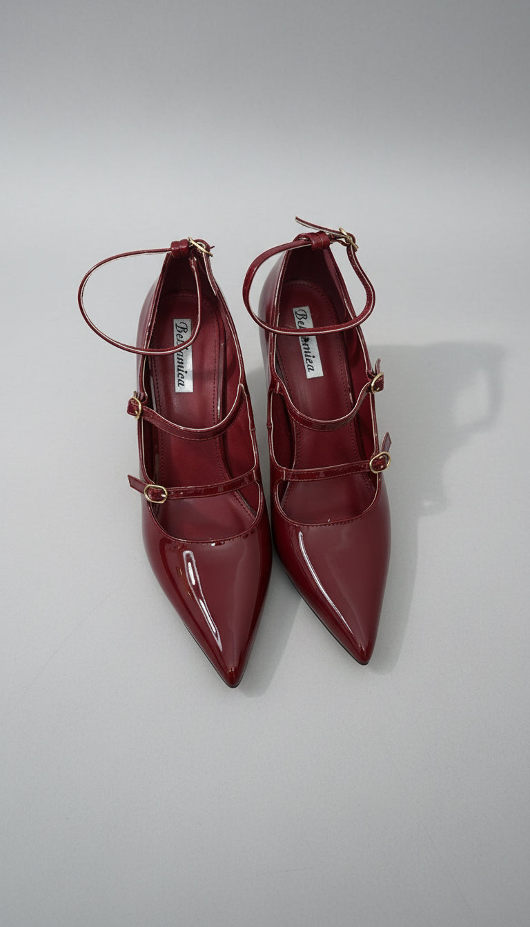 Scarpe ecopelle lucida