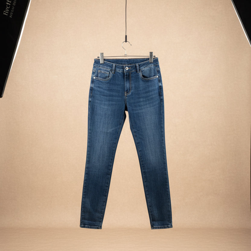 Jeans blu skinny elasticizzati