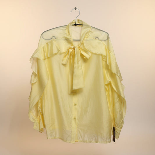 Camicia in tulle con fiocco