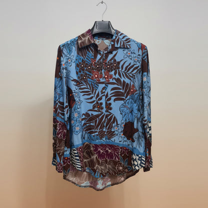 Camicia in viscosa e cotone