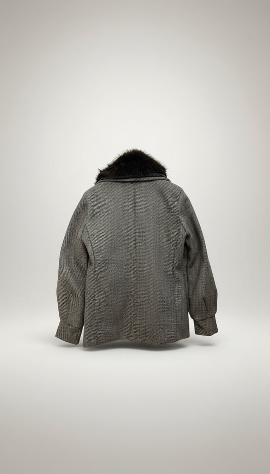 Giacca spinata in panno