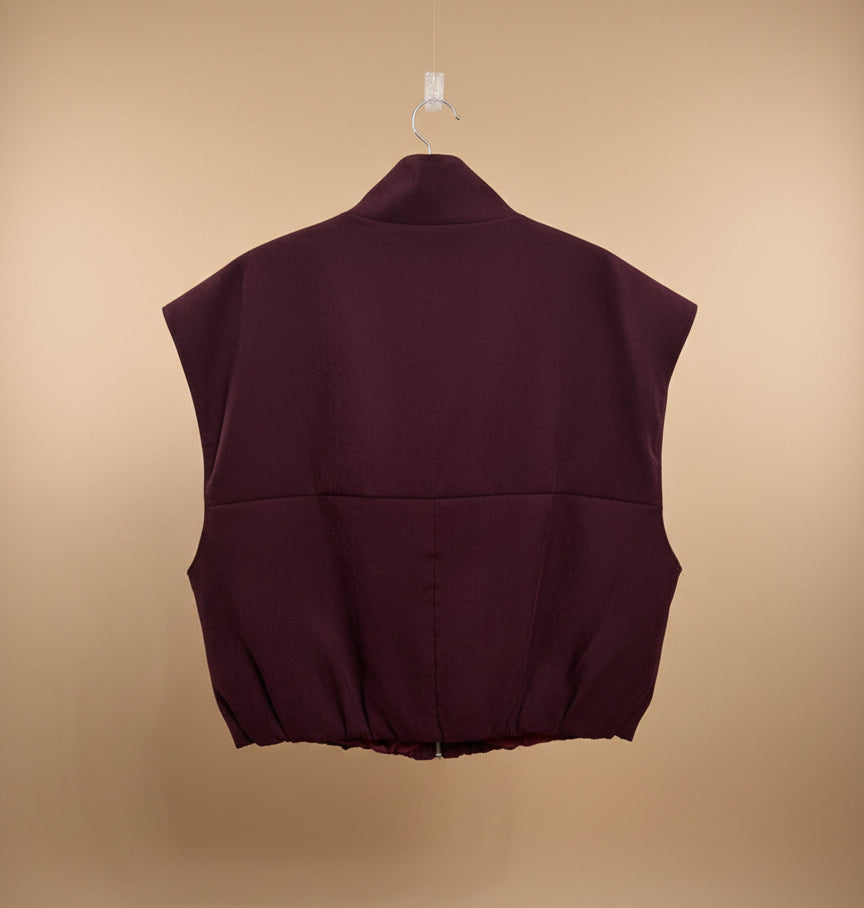 Gilet smanicato modello bomber