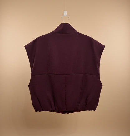 Gilet smanicato modello bomber