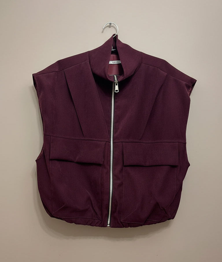 Gilet smanicato modello bomber