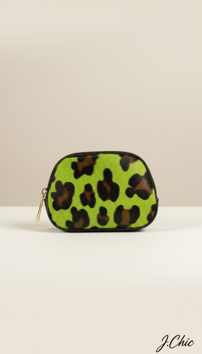 Portamonete ecopelliccia maculata