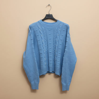 Maglioncino Crop con perline