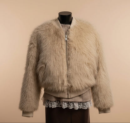 Bomber ecopelliccia