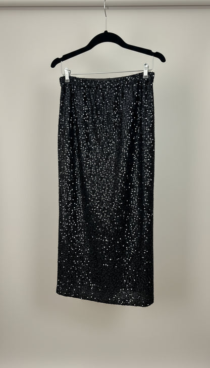 Gonna in velluto con paillettes