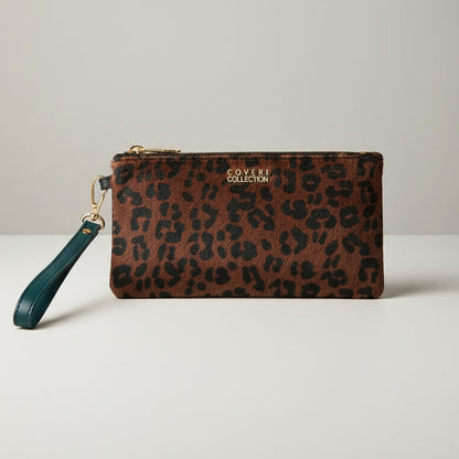 Pochette Coveri in ecopelle scamosciata