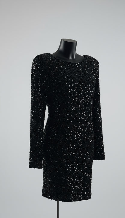 Abito in velluto con paillettes