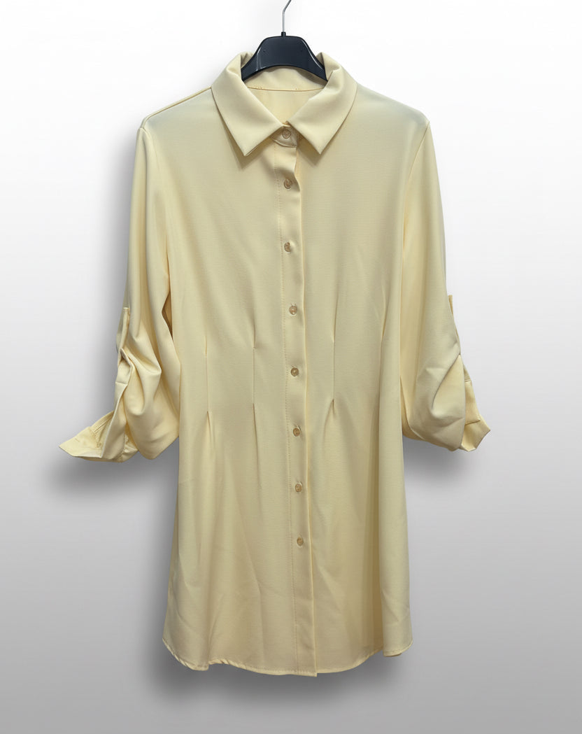 Abito camicia in viscosa di cotone