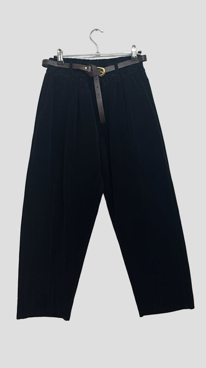 Pantalone Balloon velluto con cintura