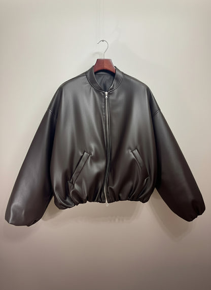 Bomber ecopelle imbottito