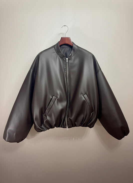 Bomber ecopelle imbottito